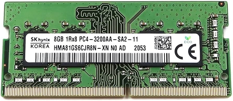 SK Hynix 8GB SODIMM DDR4 3200 PC4 3200AA 1Rx8 HMA81GS6CJR8N-XN