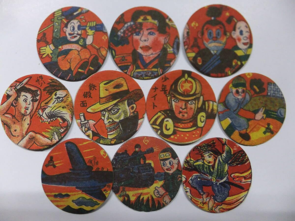 メンコシート 5種 計11シート めんこ 面子 おばけ ターザン