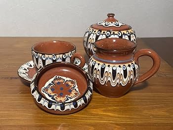 Amazon.co.jp: アンティーク ヴィンテージブルガリア トロヤン陶器