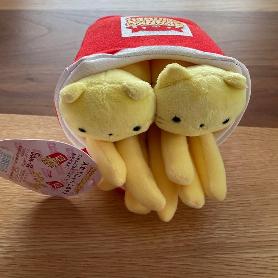 にゃんにゃんにゃんこ にゃんこバーガーポテト キーホルダー