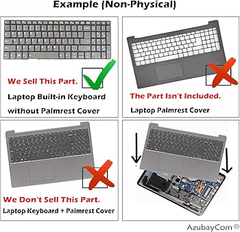 Amazon.com: AZUBAYCOM US English Layout Laptop Keyboard for Dell