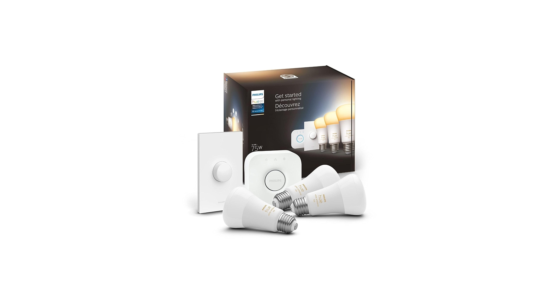 Amazon.com: Philips Hue White Ambiance Base Lumen (60W) Smart