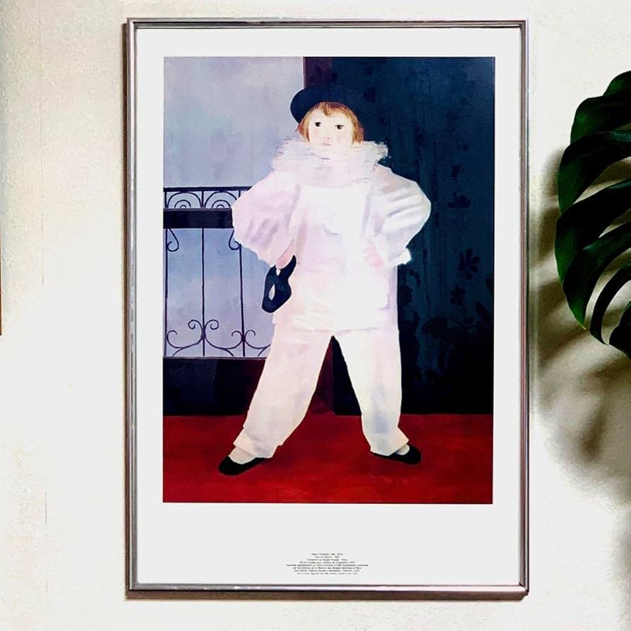 ピカソ複製画証明書付き☆世界限定5,000部 道化師に扮したポール(