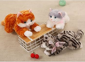Amazon.co.jp: ぬいぐるみ 猫 ネコ 本物そっくり 人形 鳴る 大きい