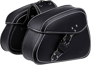 Amazon | MOTOSTAGE バイク サイドバッグ ダイヤルロック付き 容量約6L