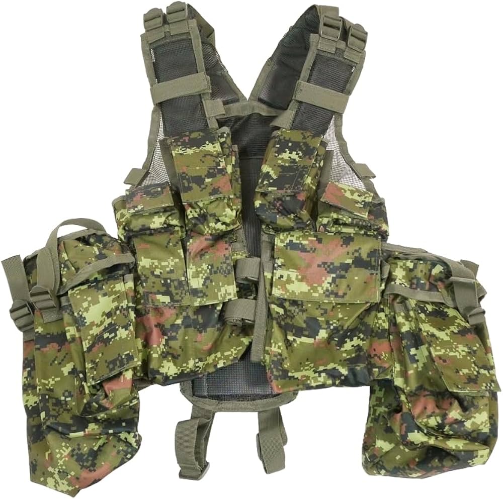 Amazon.co.jp: タクティカルベスト カナダデジタル迷彩 CADPATカモ