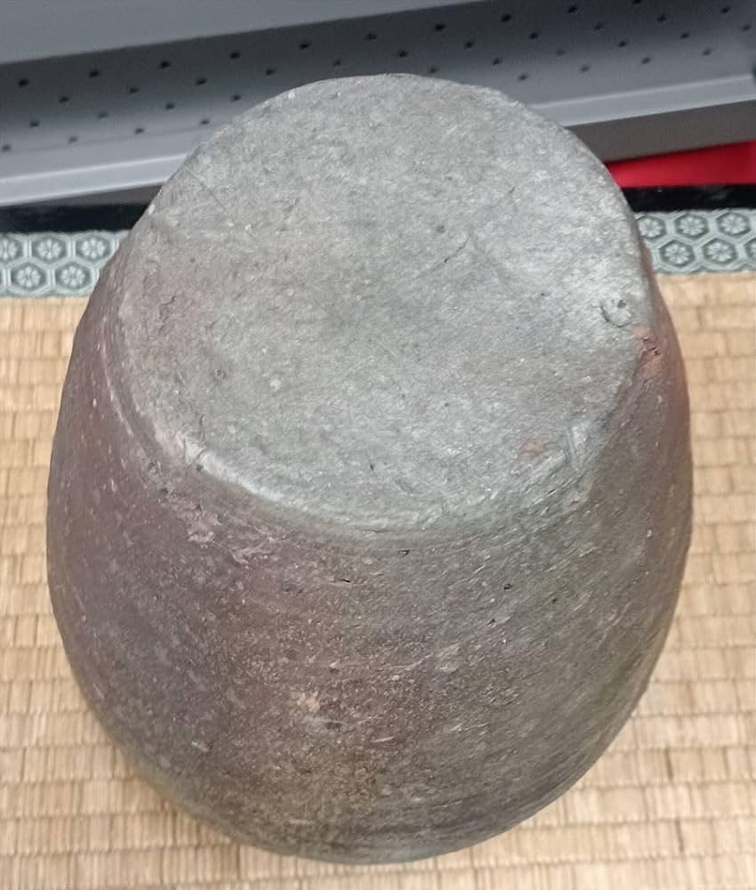 古備前 室町時代 波状文壺 下駄高台 34cm g0133 古備前 室町時代 波状