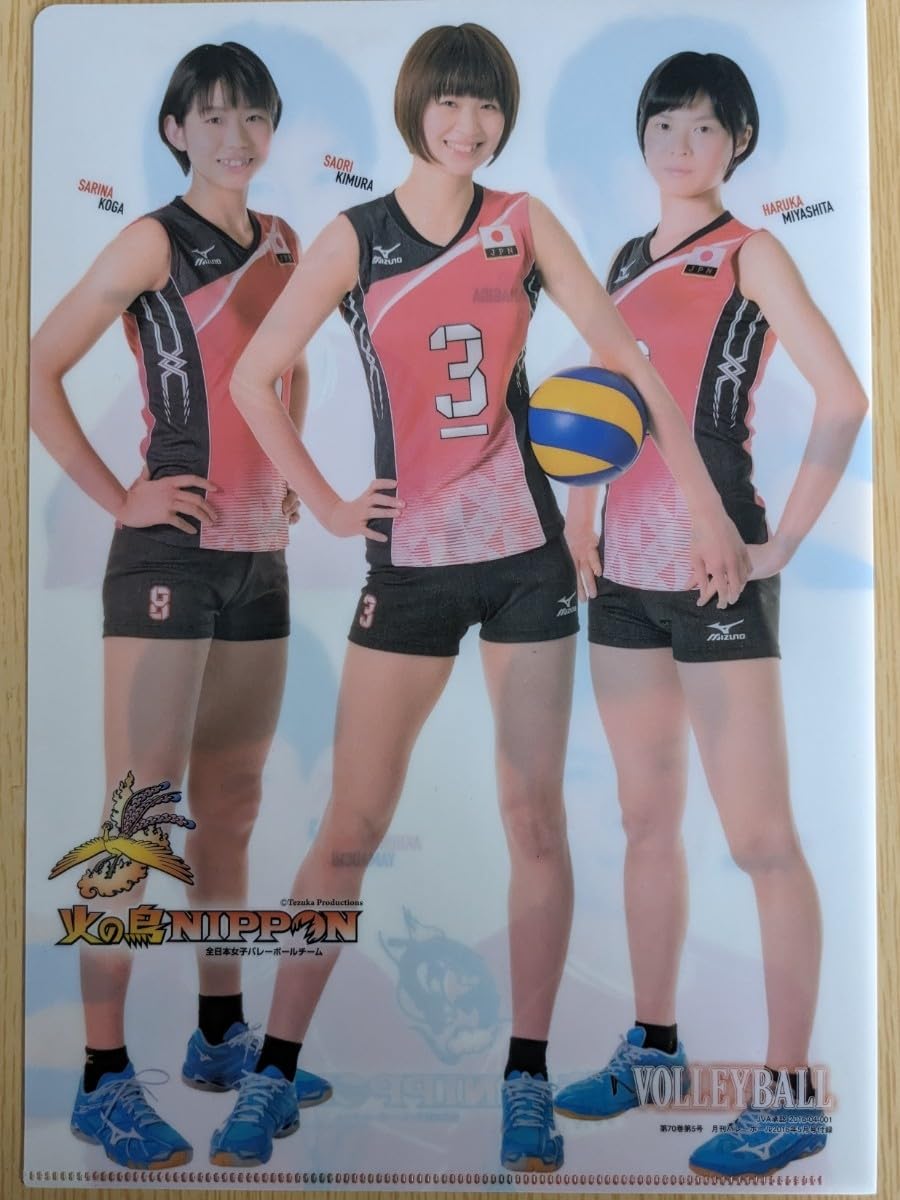 2018 火の鳥NIPPON 古賀紗理那 長岡望悠 野本梨佳 直筆サインカード 火