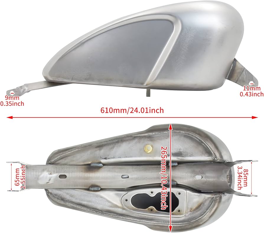 Amazon | HDBUBALUS オートバイ バイク EFI 12.5L ガス 燃料タンク