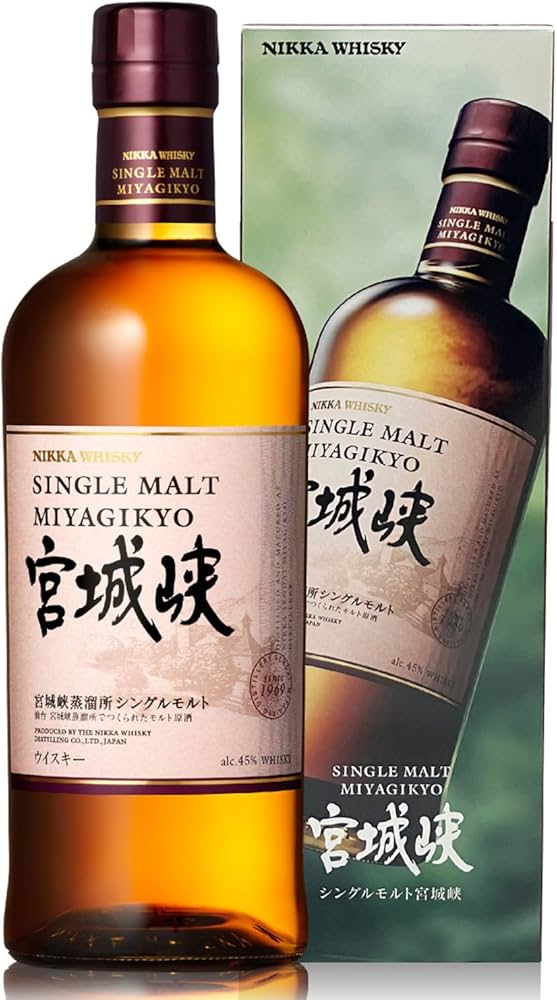 Amazon.co.jp: 【ギフト】 ニッカ シングルモルト 宮城峡 箱付き 45度