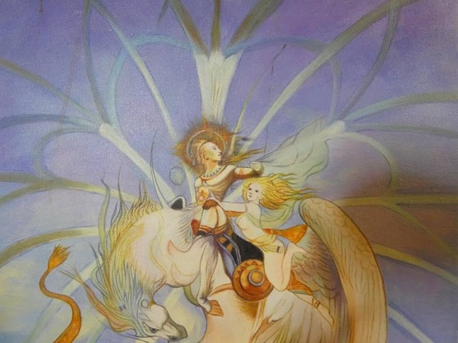 油絵 額付き 天野喜孝 F8 【 人物 】手描き 肉筆 【公式通販】