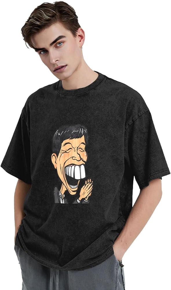 Amazon.co.jp: [Xmldkg] 明石家さんま メンズ Tシャツ 半袖 スウェット
