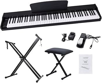 Amazon | Carina 電子ピアノ 88鍵盤 スタンド椅子セット キーボード