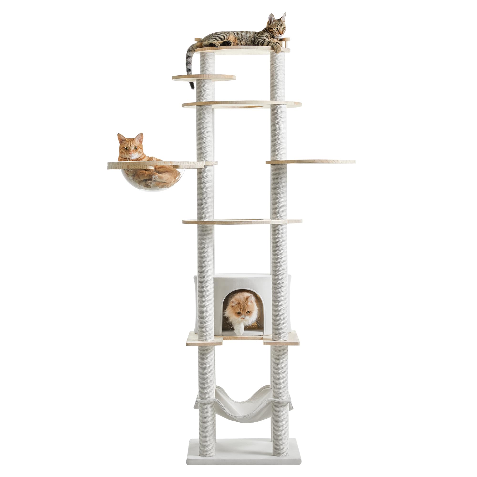 Amazon | Mwpo 多頭飼いキャットタワー 猫タワー 猫 キャット タワー