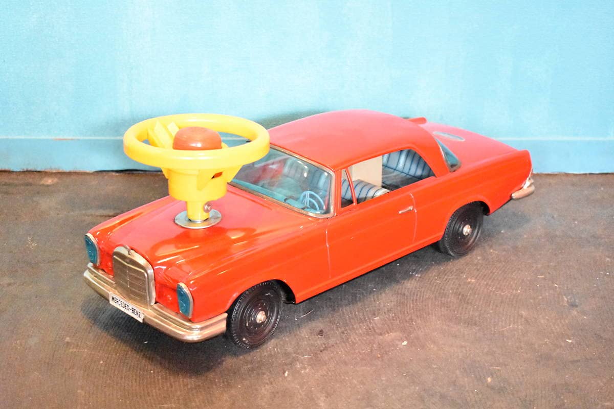 ブリキ玩具 イチコー メルセデス ベンツ 300SE 箱付 赤 美品