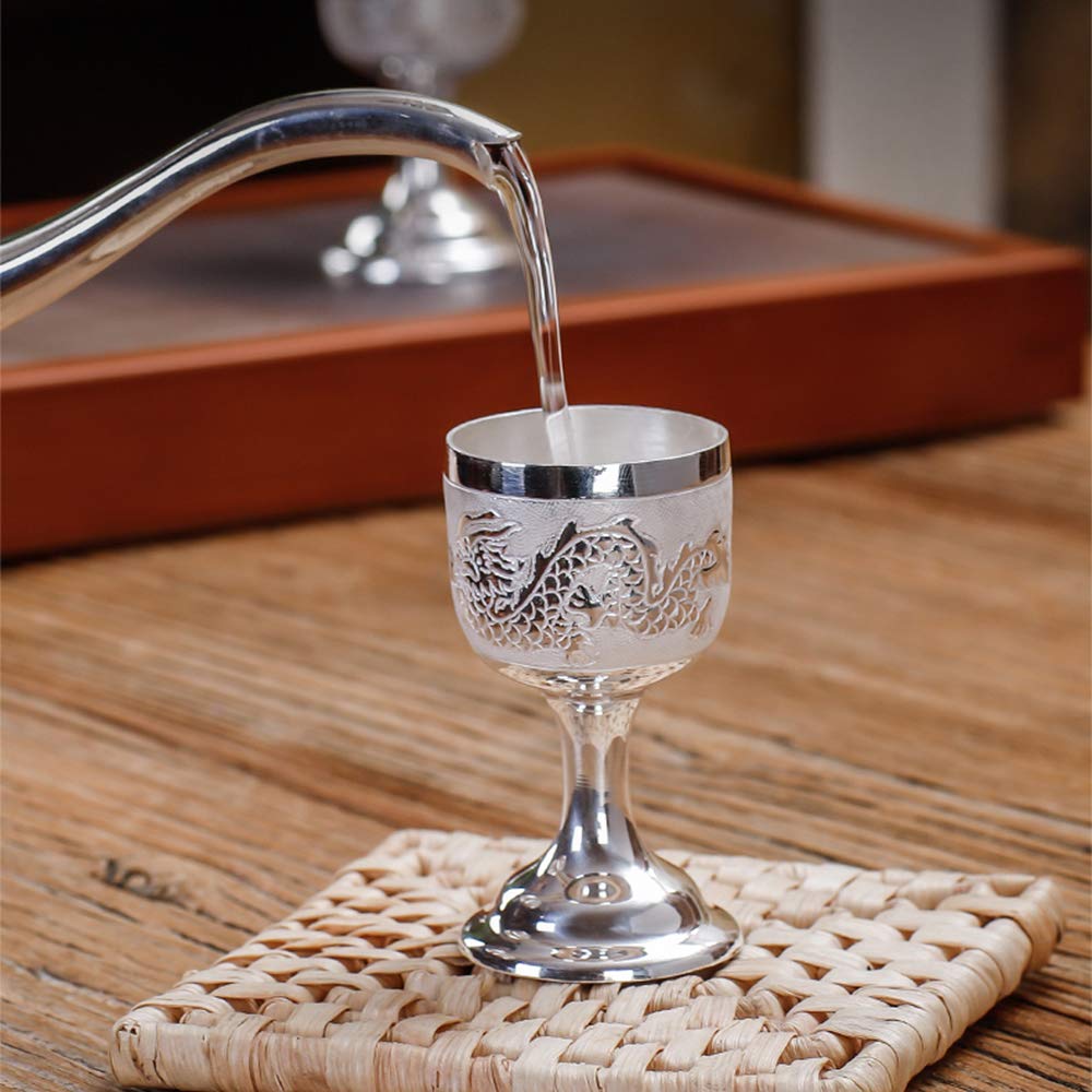 純銀 / ガラス】ワイングラスコースター 4枚 スターリングシルバー