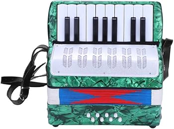 Amazon | アコーディオン 17鍵 8ベース ミニ アコーディオン 初心者