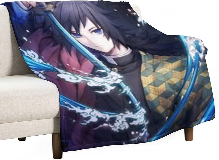 Amazon｜大判 毛布 鬼滅の刃 冨岡義勇 (9) フランネル ブランケット