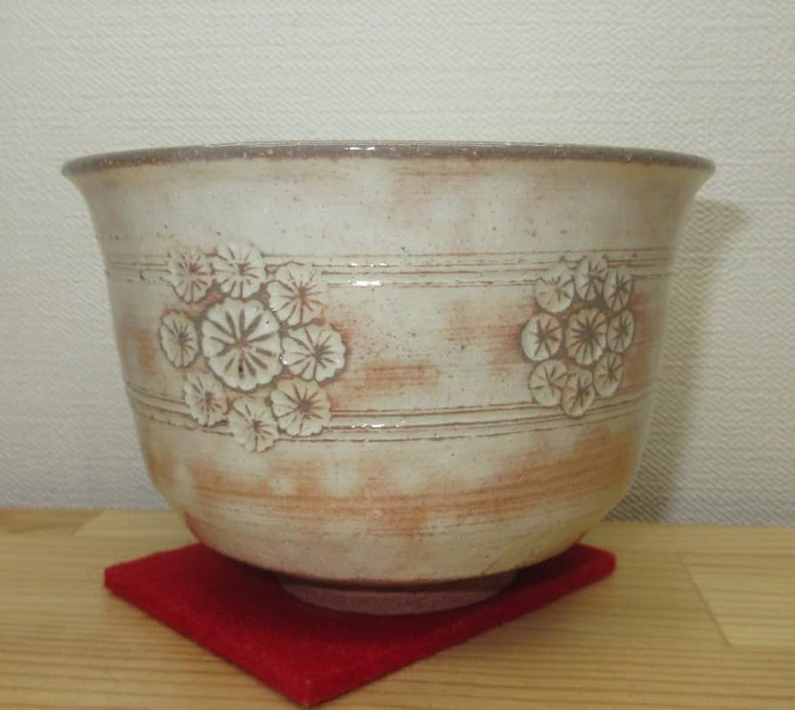 Amazon | 【逢絢亭】茶道具 茶碗 抹茶碗 抹茶茶碗 京焼 花三島 月見兎