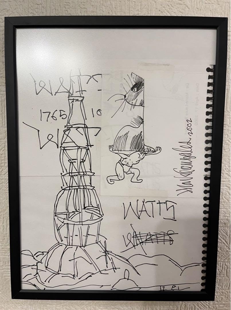 真作 mark gonzales gonz マークゴンザレス 直筆原画 サイン入 MARK