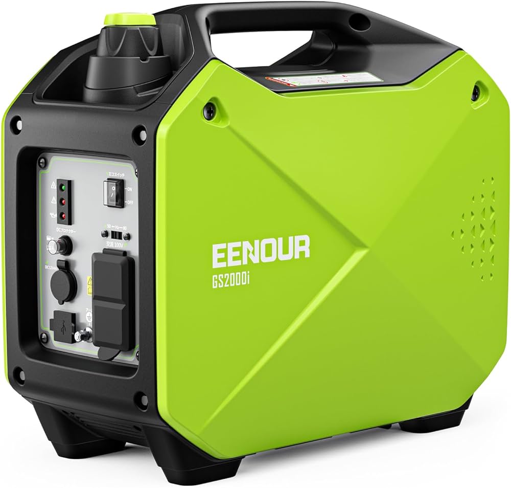 Amazon | EENOUR インバーター発電機 GS2000i 定格出力1.6kVA 正弦波