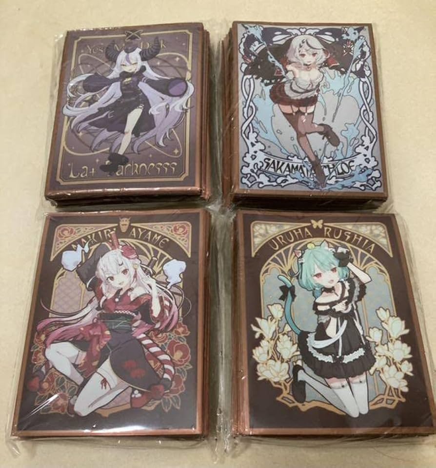 混沌の女神様 ホロライブ 合皮製デッキケース ミュシャ風 博衣こより