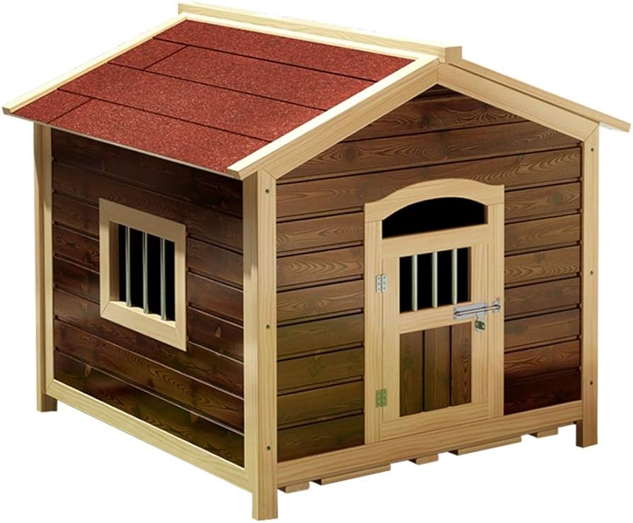 Amazon.co.jp: 木製の犬小屋屋外の防雨犬小屋日光の当たらない犬小屋