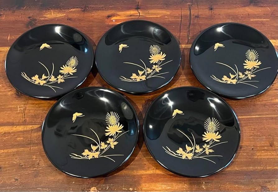 Amazon.co.jp: ［お］輪島塗 銘々皿 5枚セット : おもちゃ