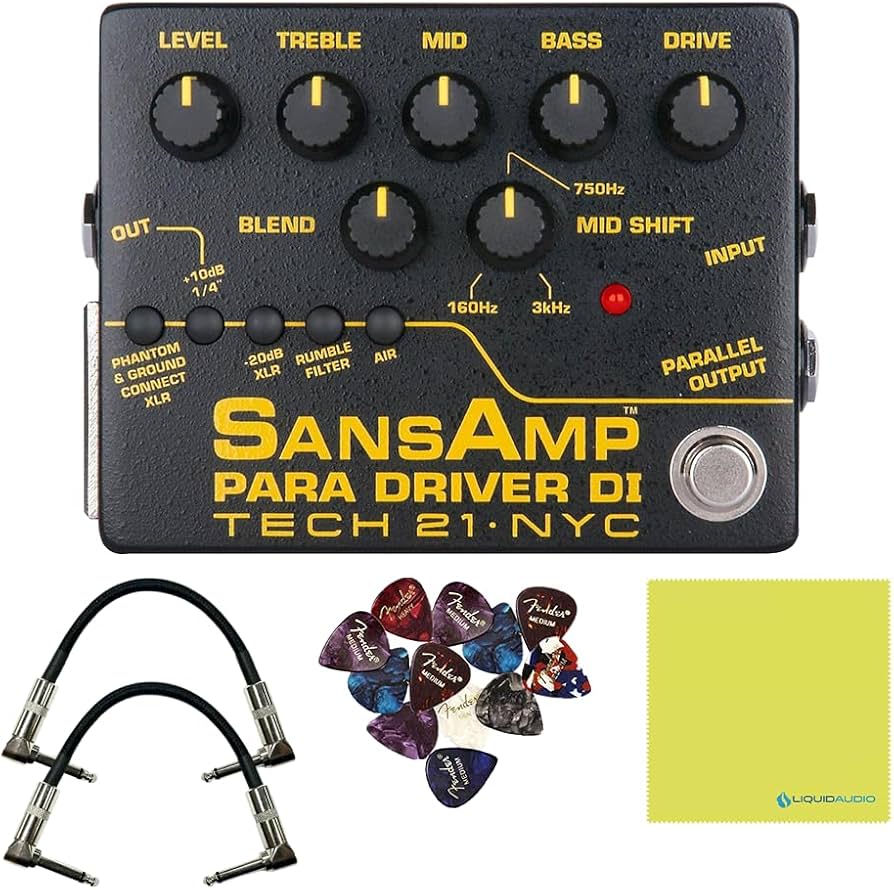 Amazon.com: Tech 21 PMDI V2 SansAmp Para Driver DI V2 Guitar Bass
