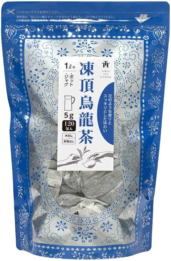 Amazon.co.jp: 台湾茶 凍頂烏龍茶 ティーバッグ 5g×120P 水出し 中国茶