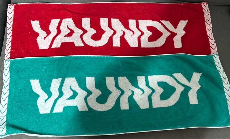 Amazon.co.jp: Vaundy タオル 赤 緑 E7Z4 : ホーム＆キッチン