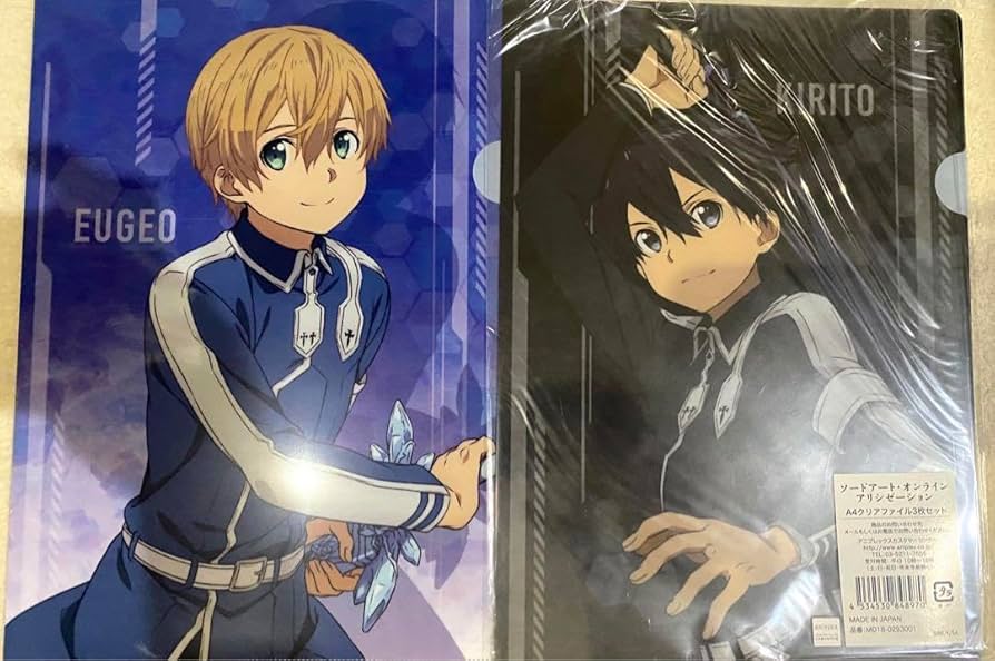 希少 レア SAO クリアファイル ユージオ キリト 希少 レア SAO クリア