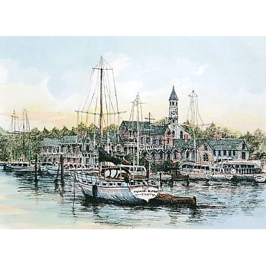 絵画・額縁・版画・織田 義郎・新品未使用・ハーバーランドⅢ(神戸