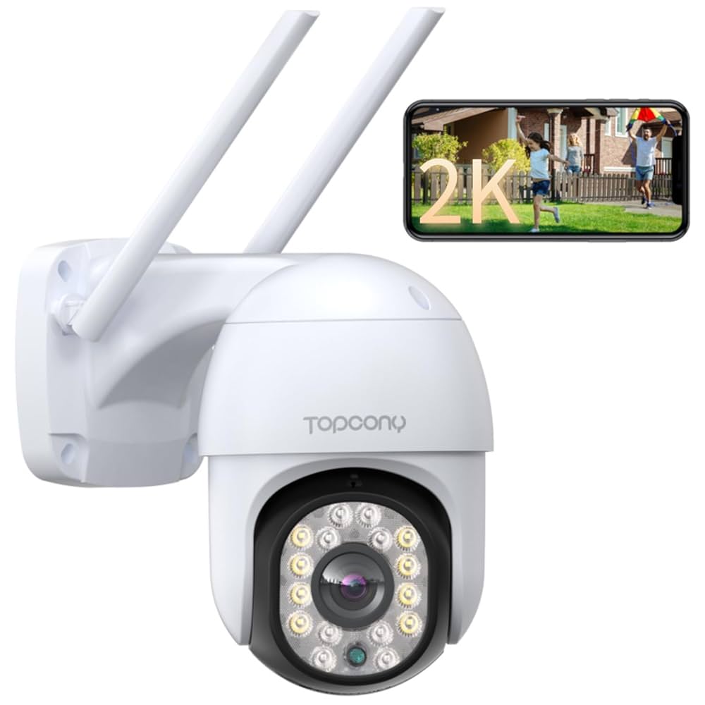 防犯カメラ ワイヤレス 屋外 Topcony 監視カメラ 室内外 5MP 【公式通販】