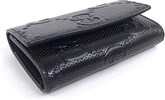 Amazon | [グッチ] キーケース GGエンボス 6連 メンズ 625565 ブラック