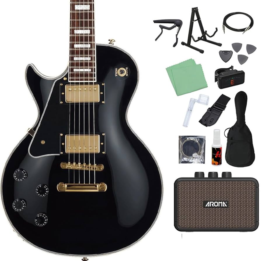 GrassRoots エレキギター レスポールタイプ ピックガードなし ケース付