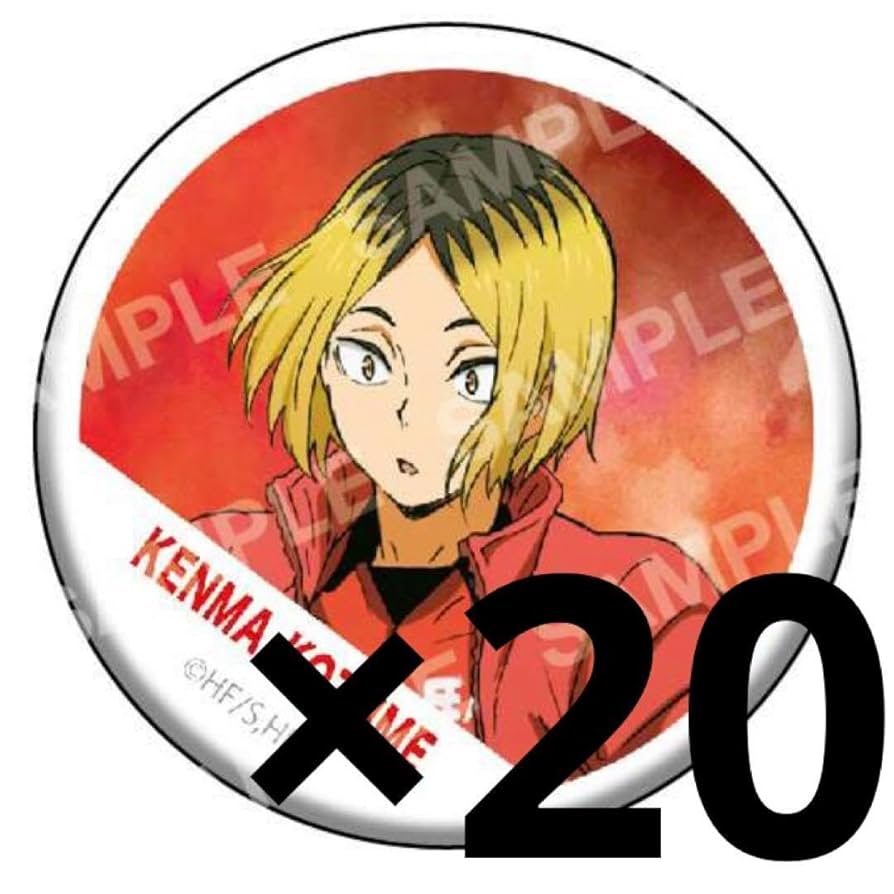 ハイキュー 【孤爪研磨】 極楽湯缶バッジ ×80 ハイキュー 【孤爪研磨