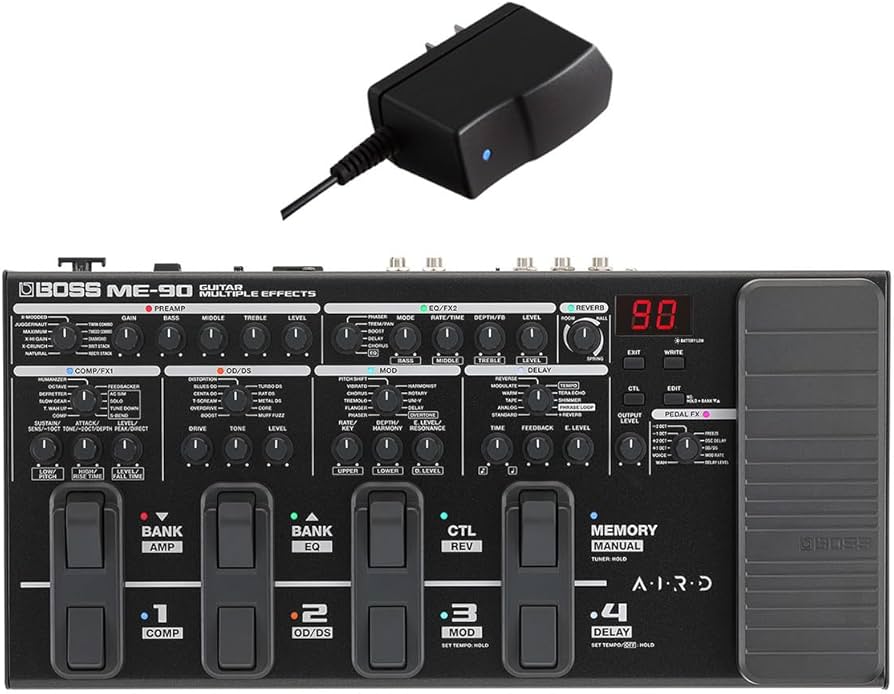 BOSS ME-90 マルチエフェクター BT-DUAL 純正アダプター付き Amazon
