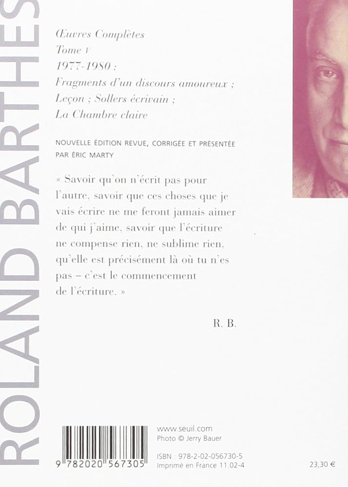 ロラン・バルト全集 フランス語版 Œuvres complètes 全5巻揃い ロラン