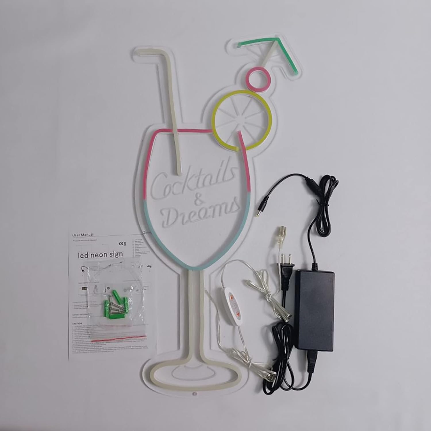 カクテルグラス ネオンライト Cocktails & Dreams Cocktails & Dreams