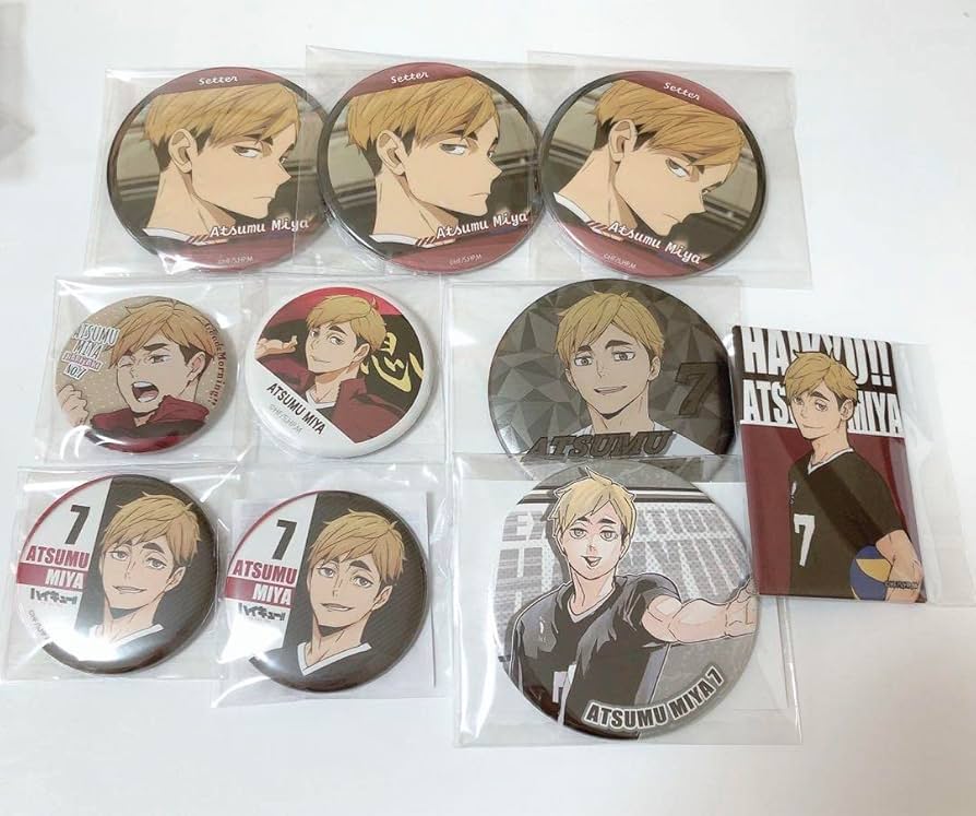 Amazon.co.jp: ハイキュー 宮侑 缶バッジ まとめ売り V8LX : おもちゃ