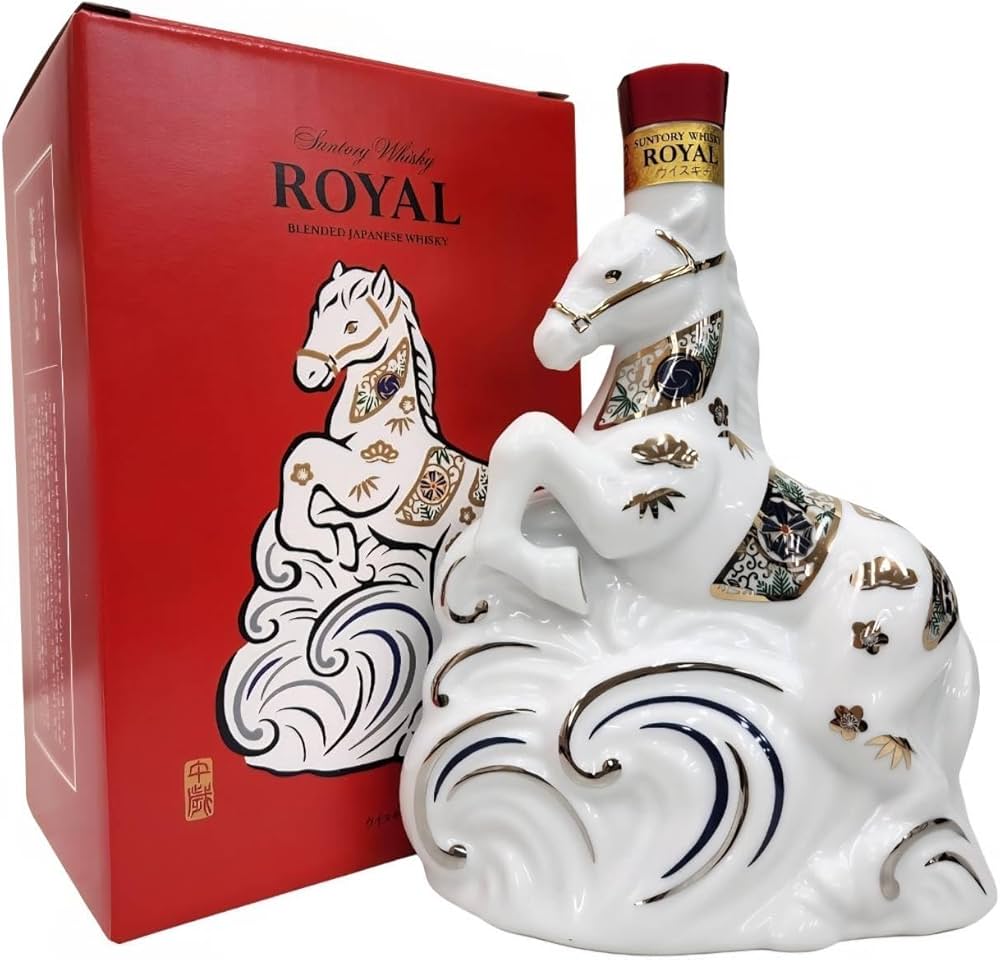 Amazon.co.jp: サントリー ローヤル 干支〈午歳〉ボトル 2026年 43度