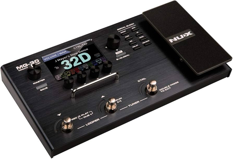 Amazon.com: NUX MG-30 Guitar Multi-Effects Pedal Guitar/Bass