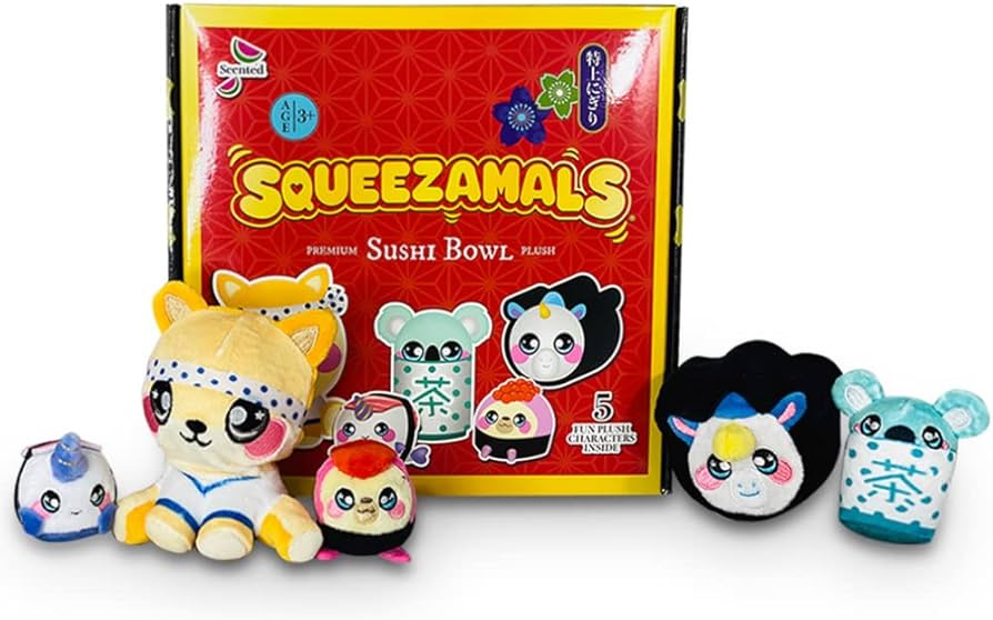 Amazon.com: Squeezamals World of Food- Chirashi Sushi Bowl Kids