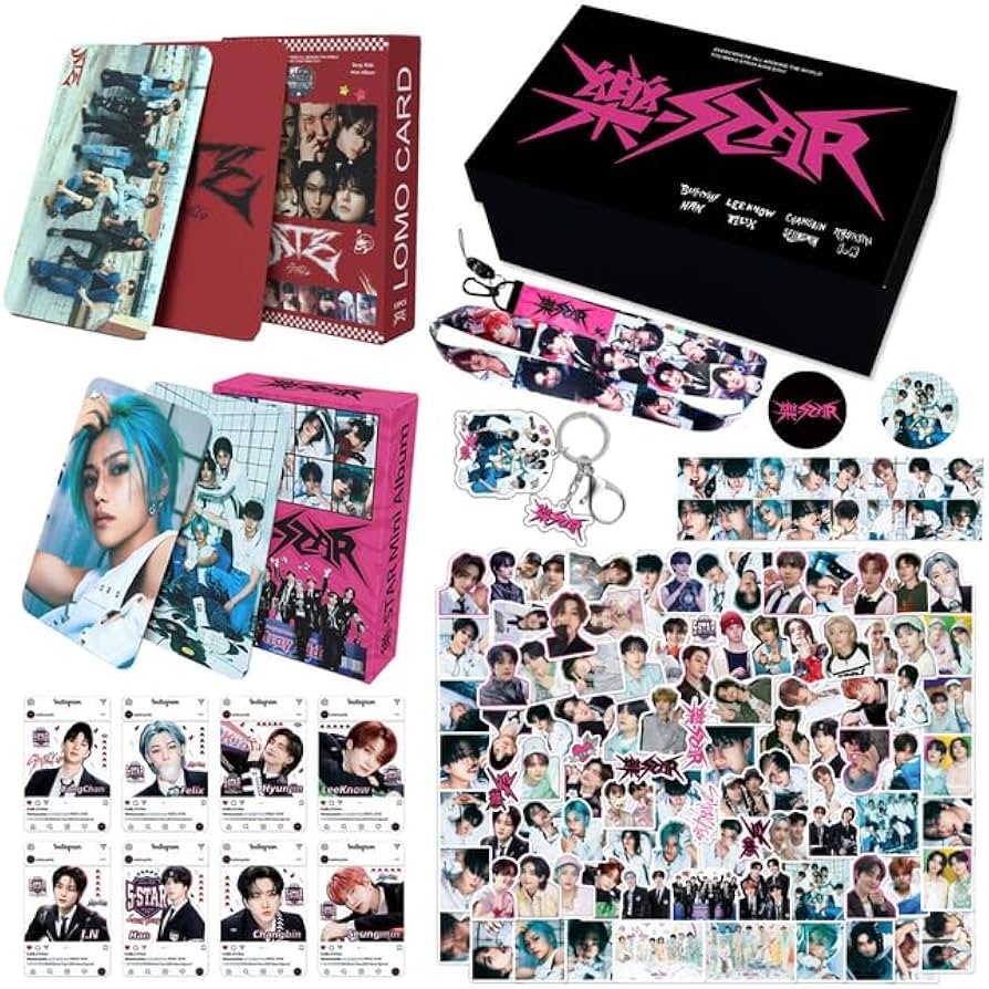 Amazon.com: KPOPBP 樂 Rock Star Album Merch Gift Box Set 110 PCS