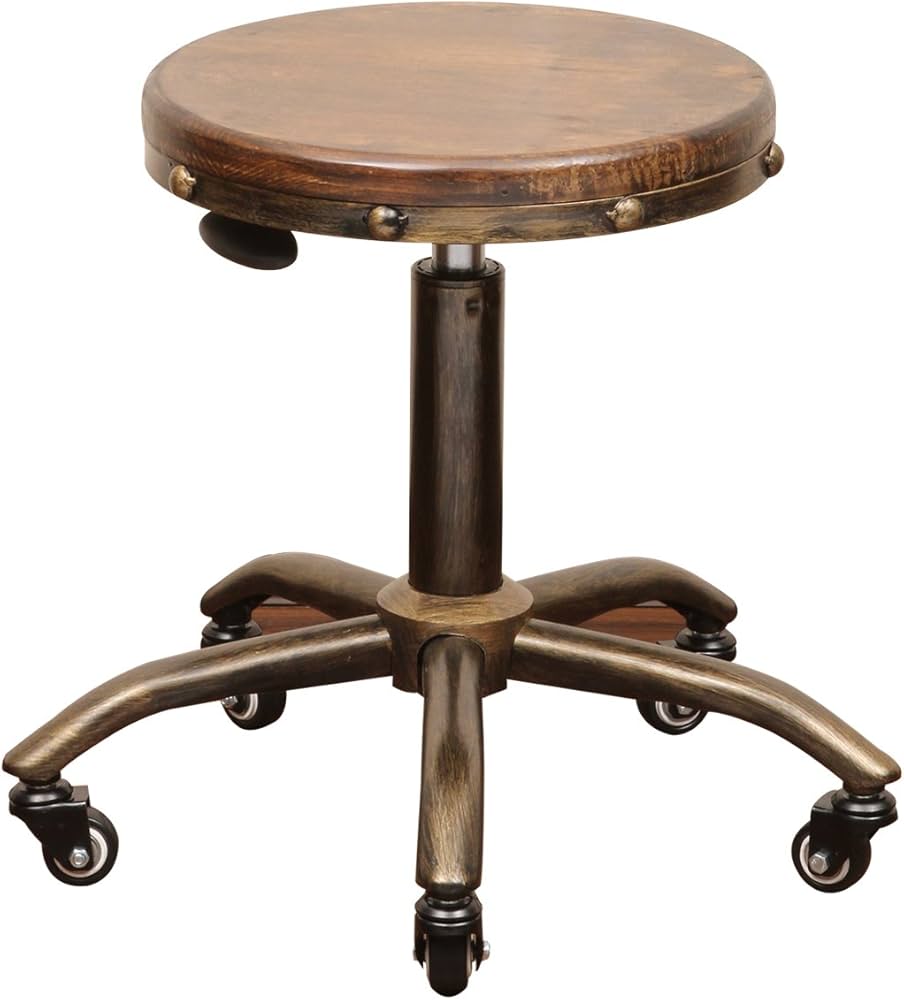 Amazon.co.jp: アンティーク スツール MOKU ウッドブラウン [ エステ