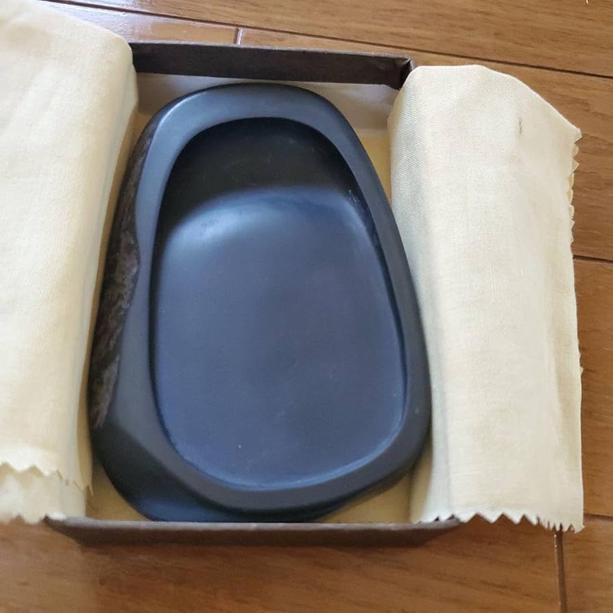 書道具 土佐硯 蓋付硯 三原硯製作所