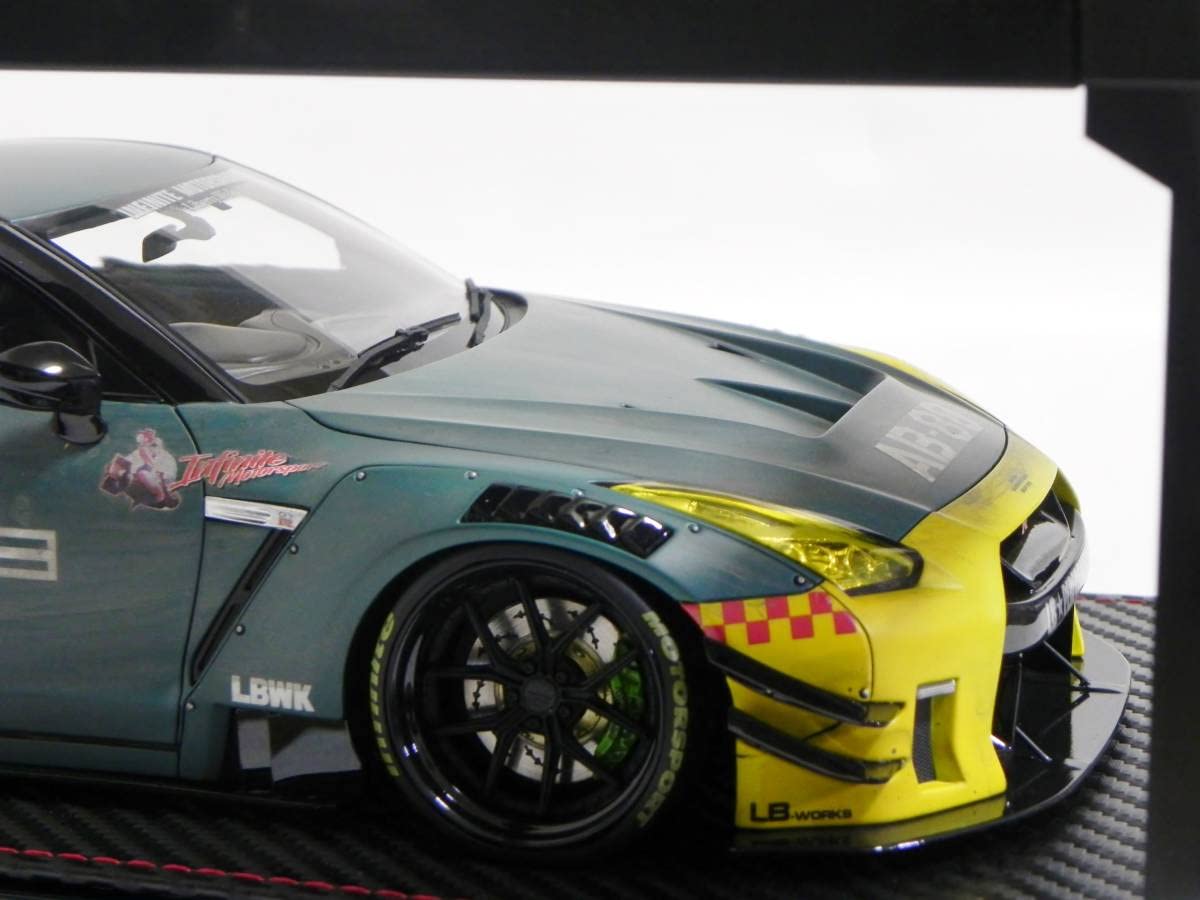 ミニカー LB-WORKS Nissan GTR R35 type2 MatteGreen 1/18 Nissan