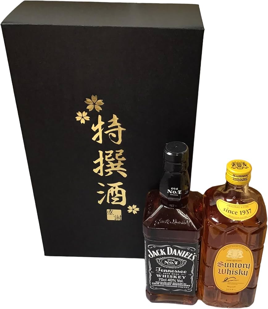 Amazon.co.jp: 特撰酒箱入り ジャックダニエル ＋ サントリー