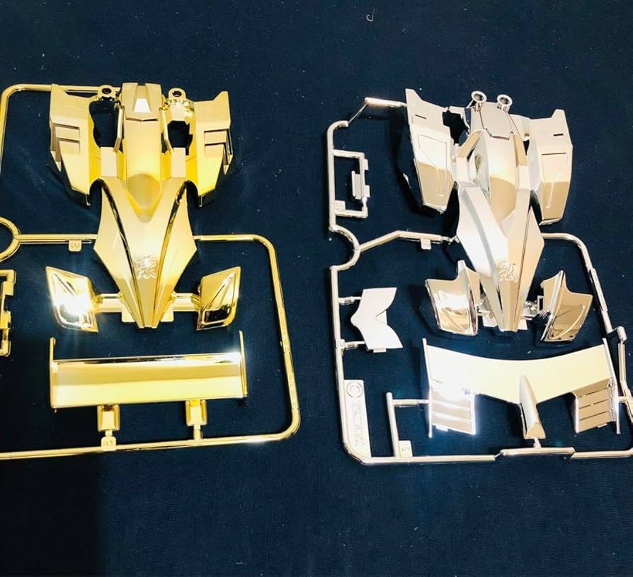 組み立て済み ミニ四駆 ソニックセイバー ゴールド メッキ ボディ 金